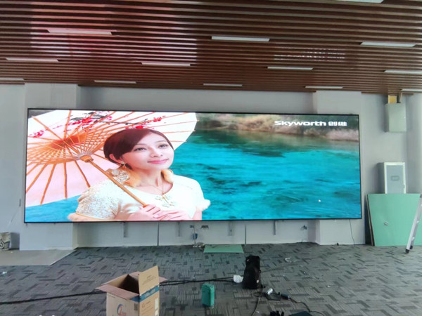 滦南P1.53led小间距屏安装案例